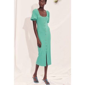 knee length dresses for ladies Saylor Meghan Rainbow Lurex Midi Dress